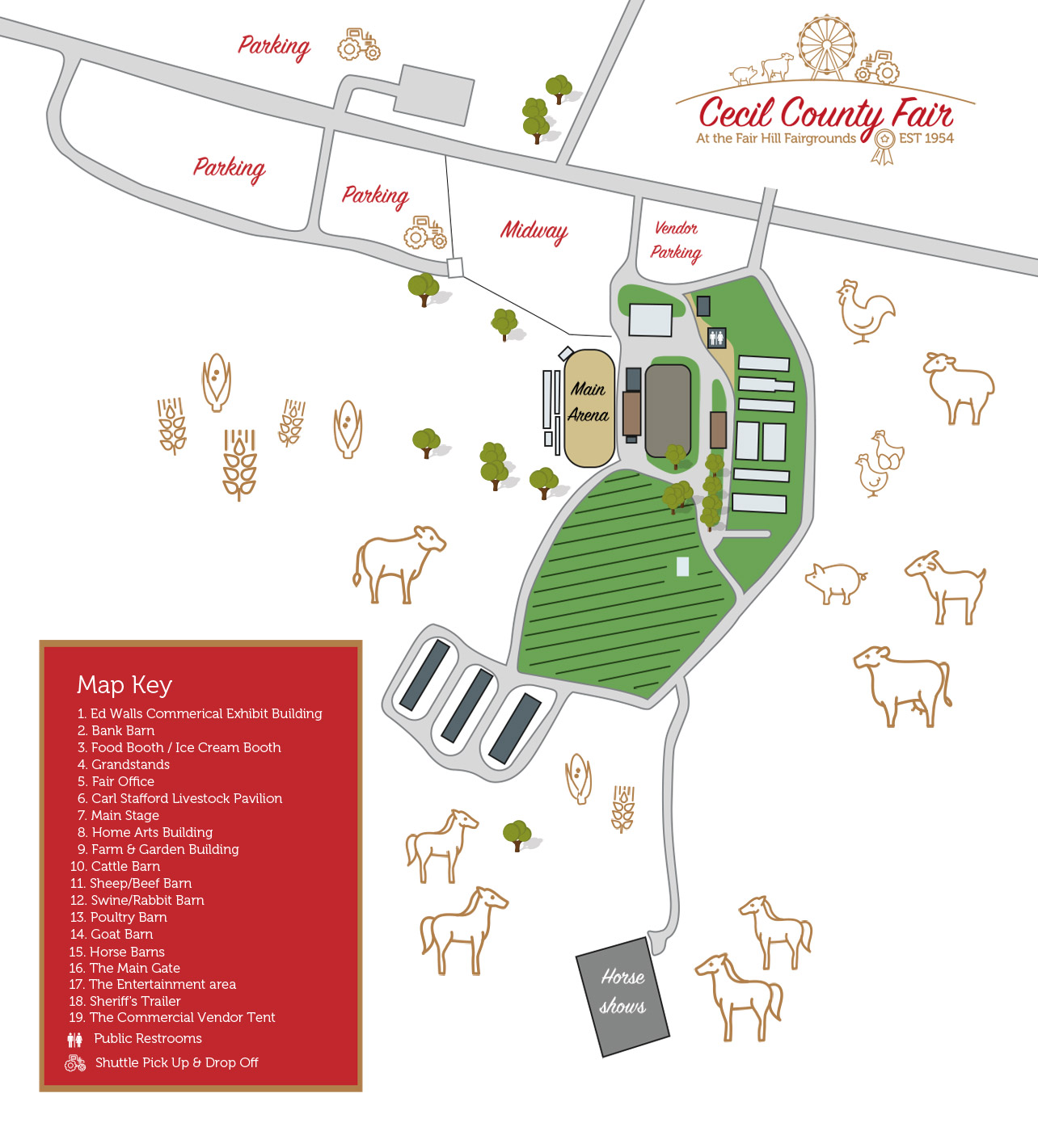 Fair Map Cecil County Fair