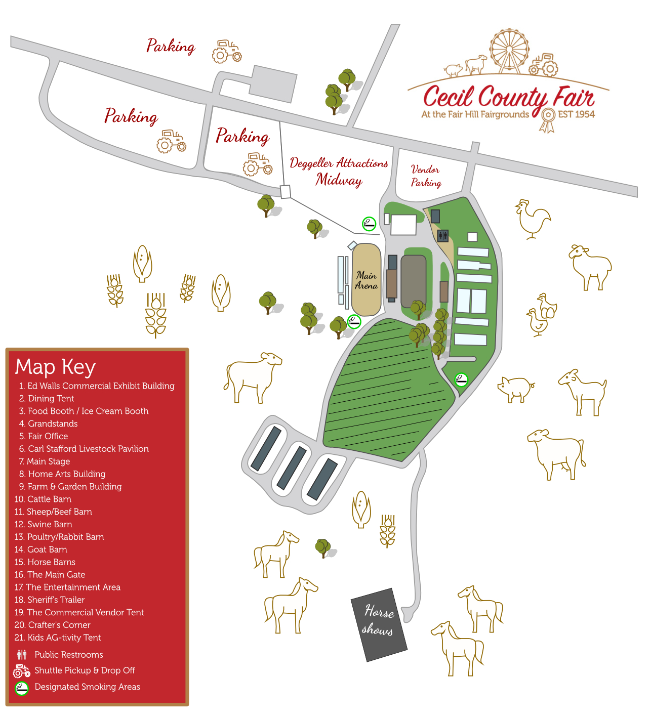 Fair Map Cecil County Fair